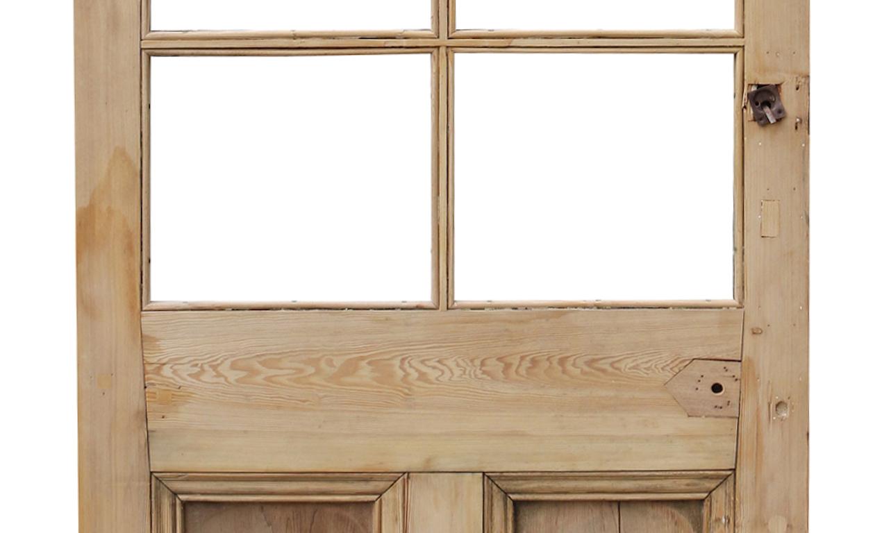 For interior or exterior use. Constructed from pine, with space for six panes of glass.