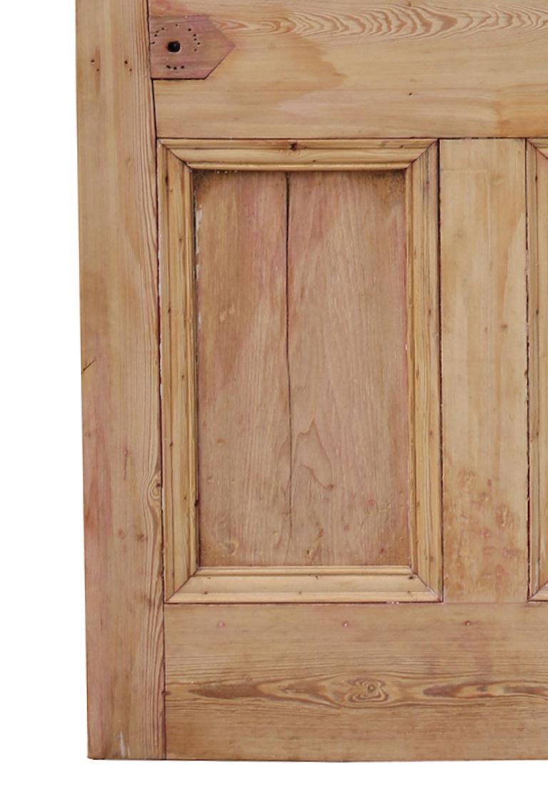 Antique Glazed Pine Door In Good Condition For Sale In Wormelow, Herefordshire