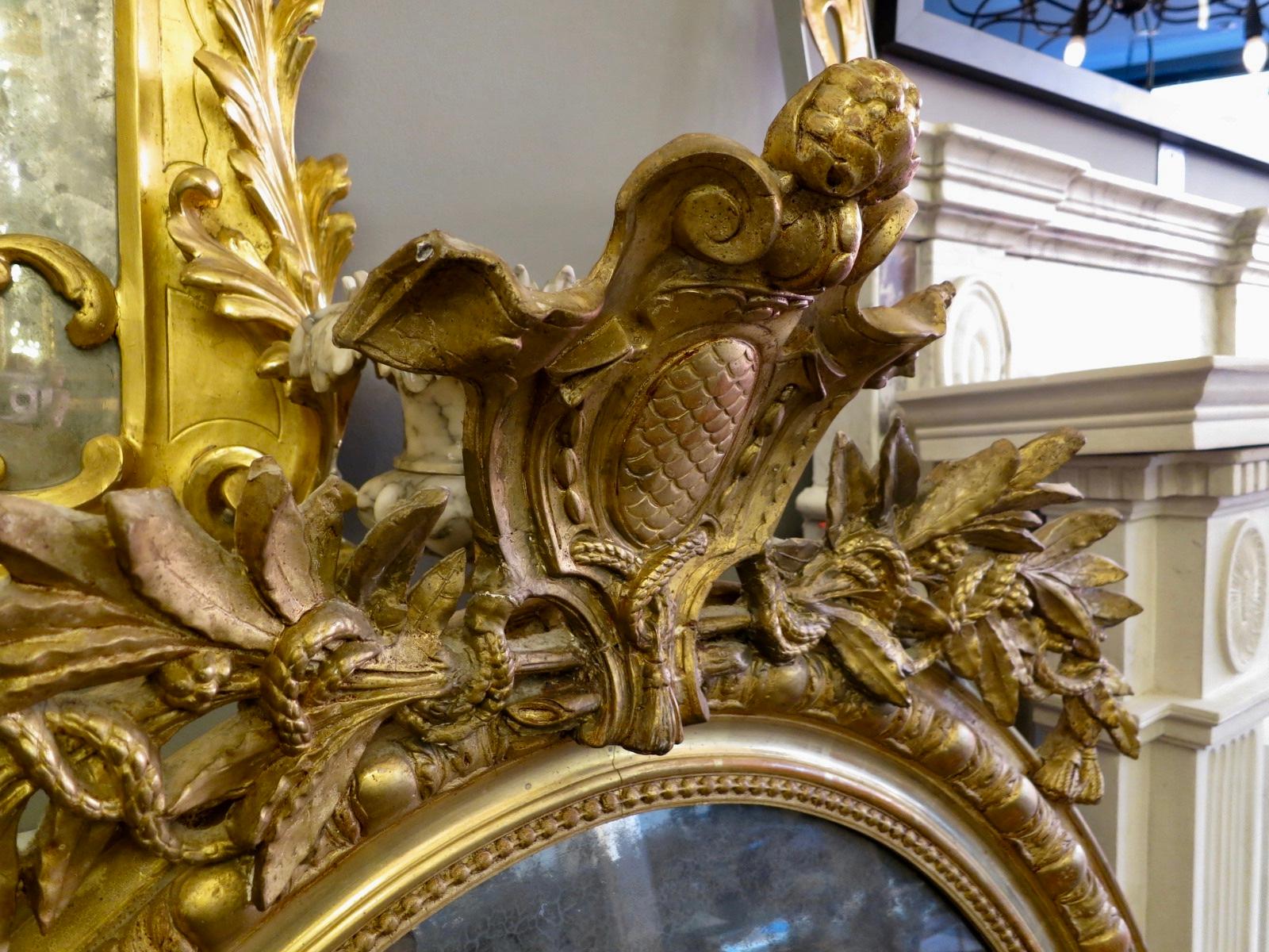 gilt mirror antique