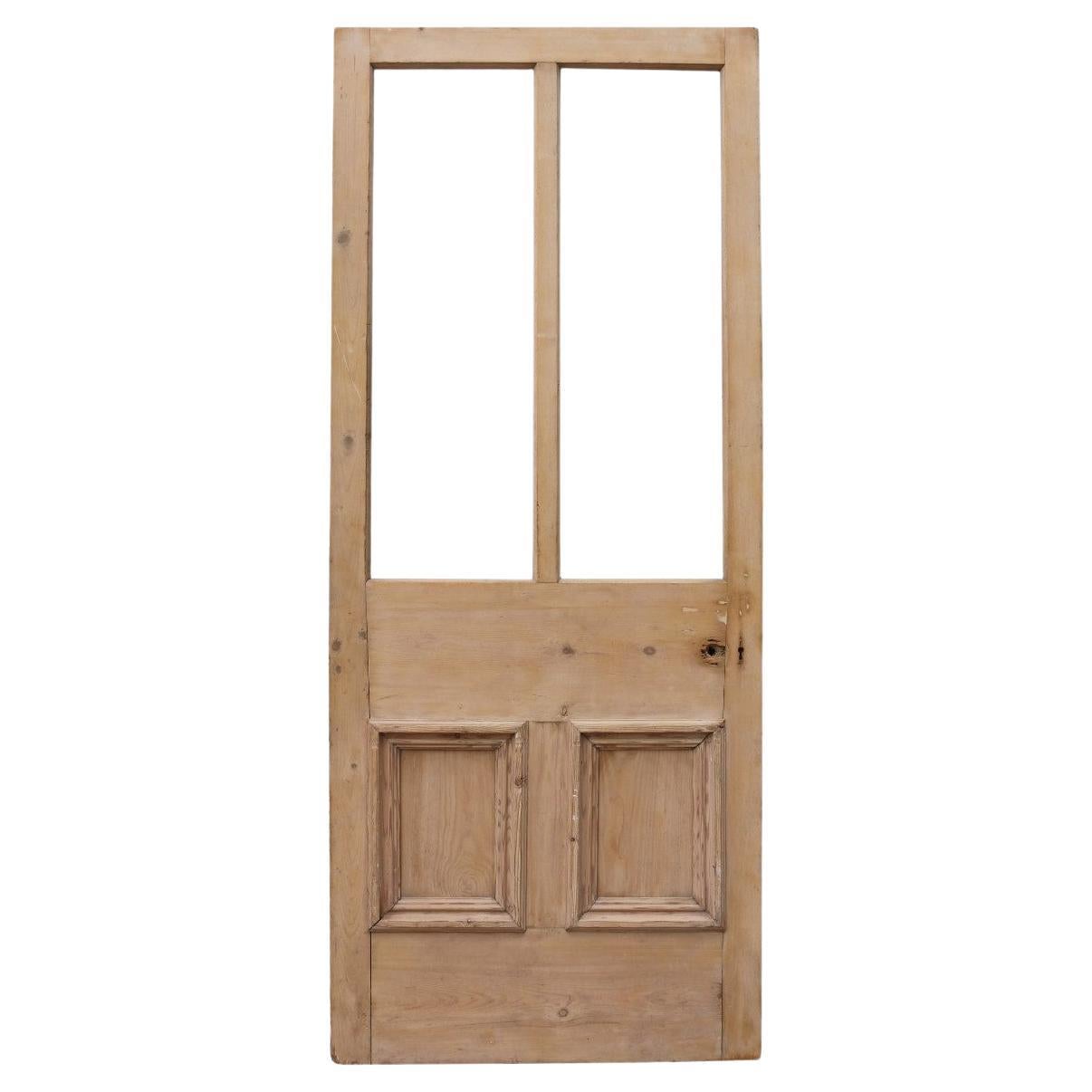 Antique Half Glazed Exterior Door For Sale