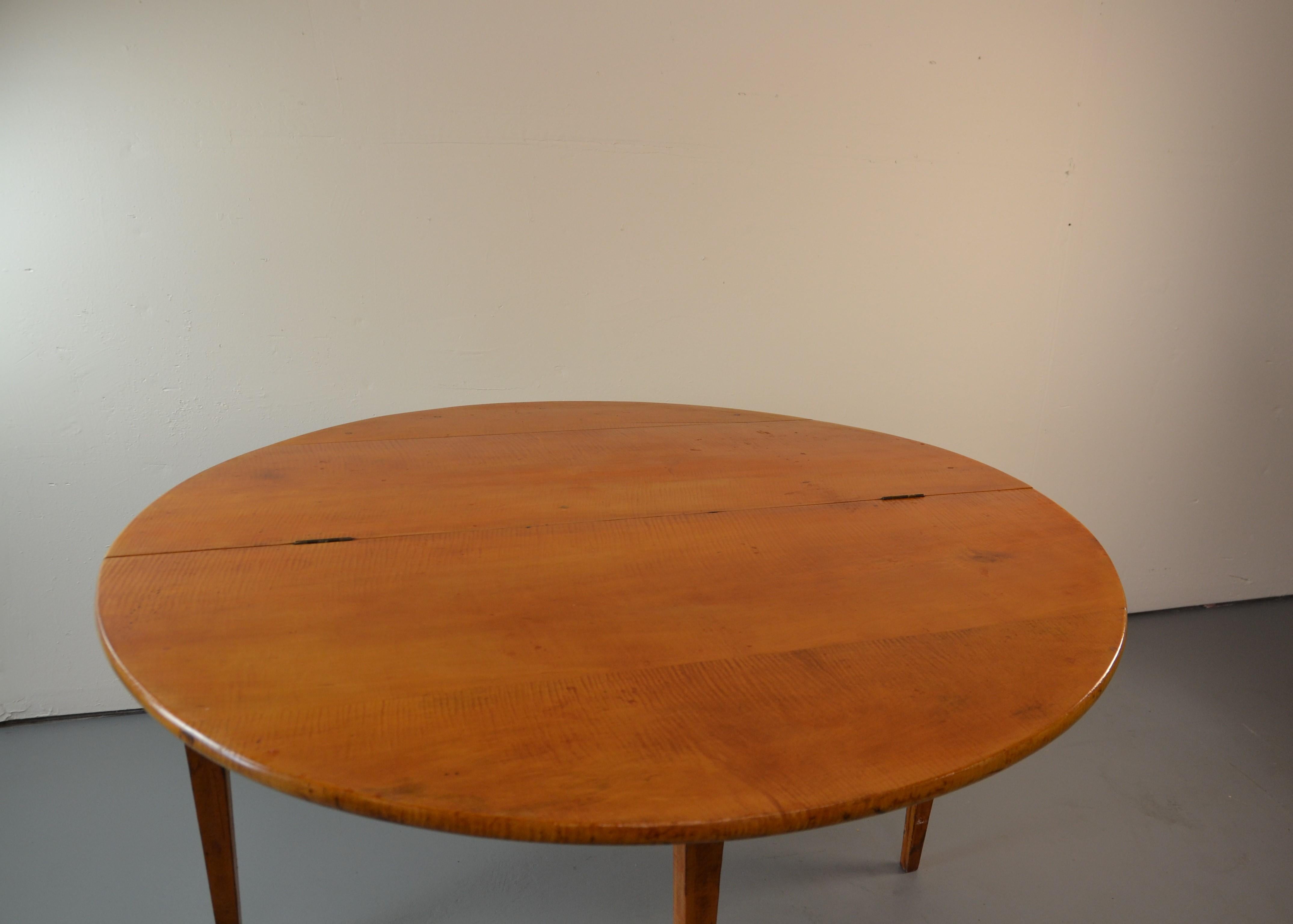 Table à cartes ancienne Hepplewhite Demi Lune/Table à cartes, vers 1800 3