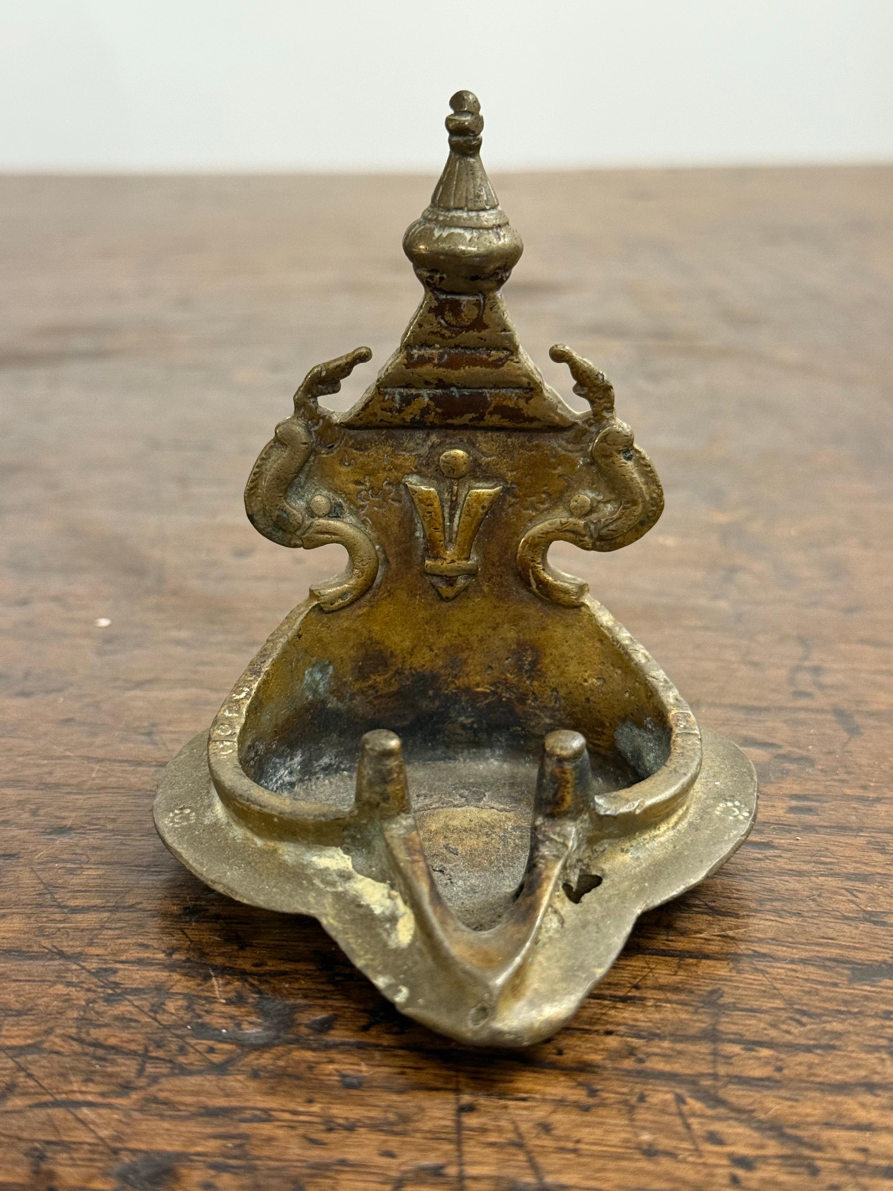 Antica lampada Shiva indiana in bronzo, XIX secolo in vendita 6