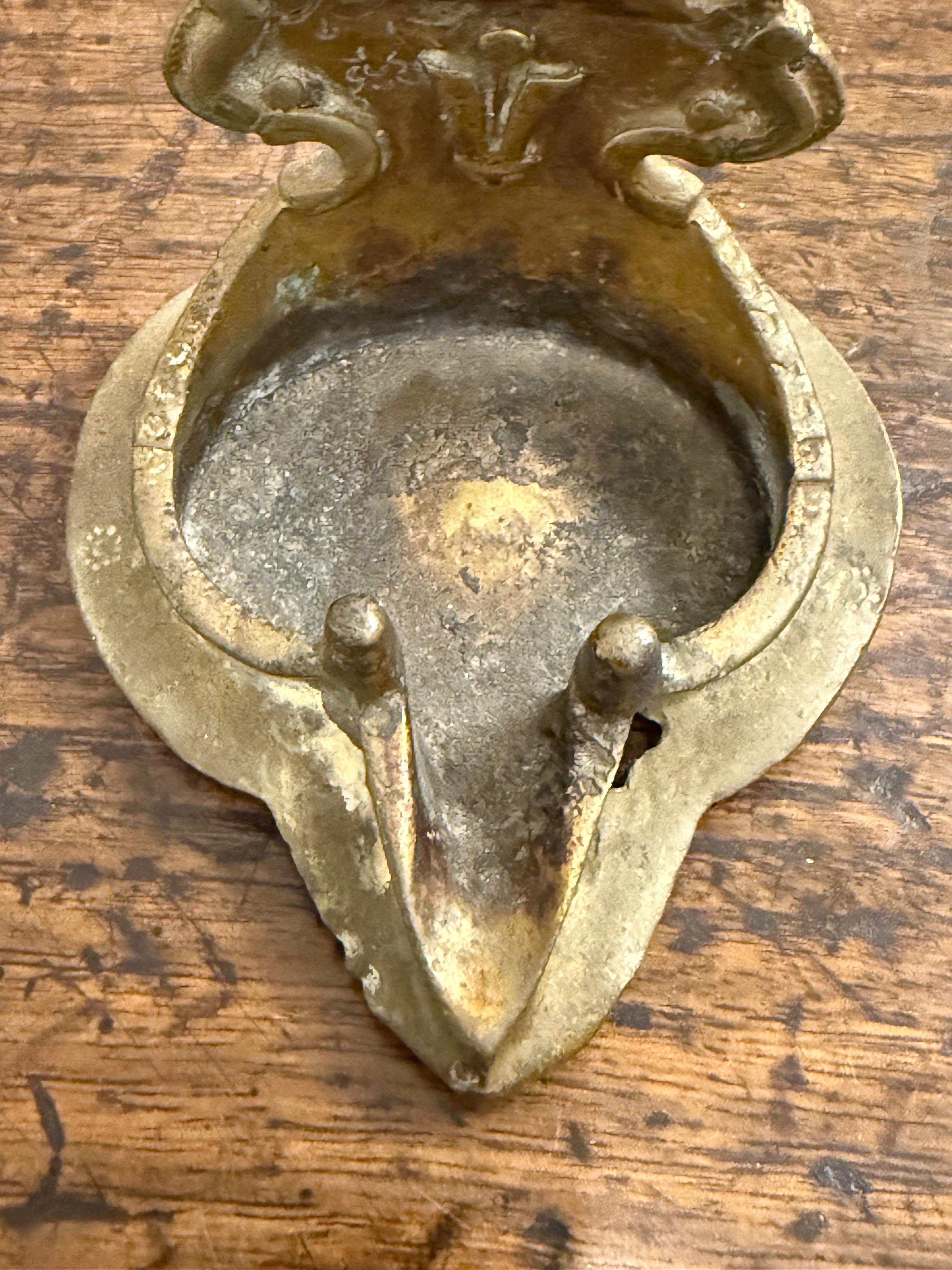 Indiano Antica lampada Shiva indiana in bronzo, XIX secolo in vendita