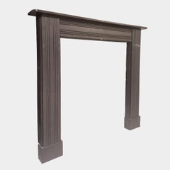 An Antique Irish Georgian Bangor Slate Fireplace Mantel