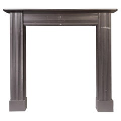 An Antique Irish Georgian Bangor Slate Fireplace Mantel