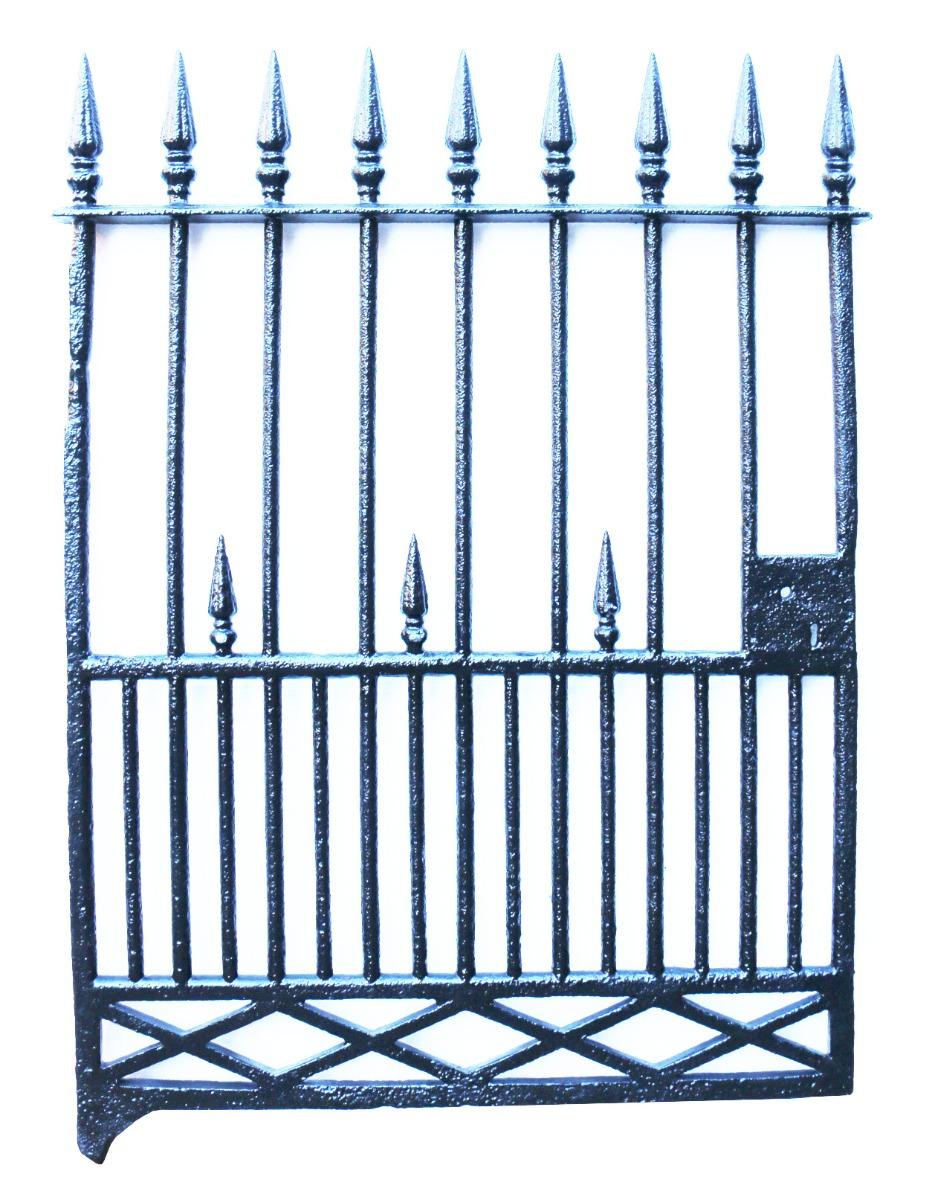 An early Victorian cast iron side gate, reclaimed from a house in London.