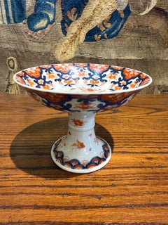 An Antique Japanese Imari Porcelain Compote Bowl, 19th Century
