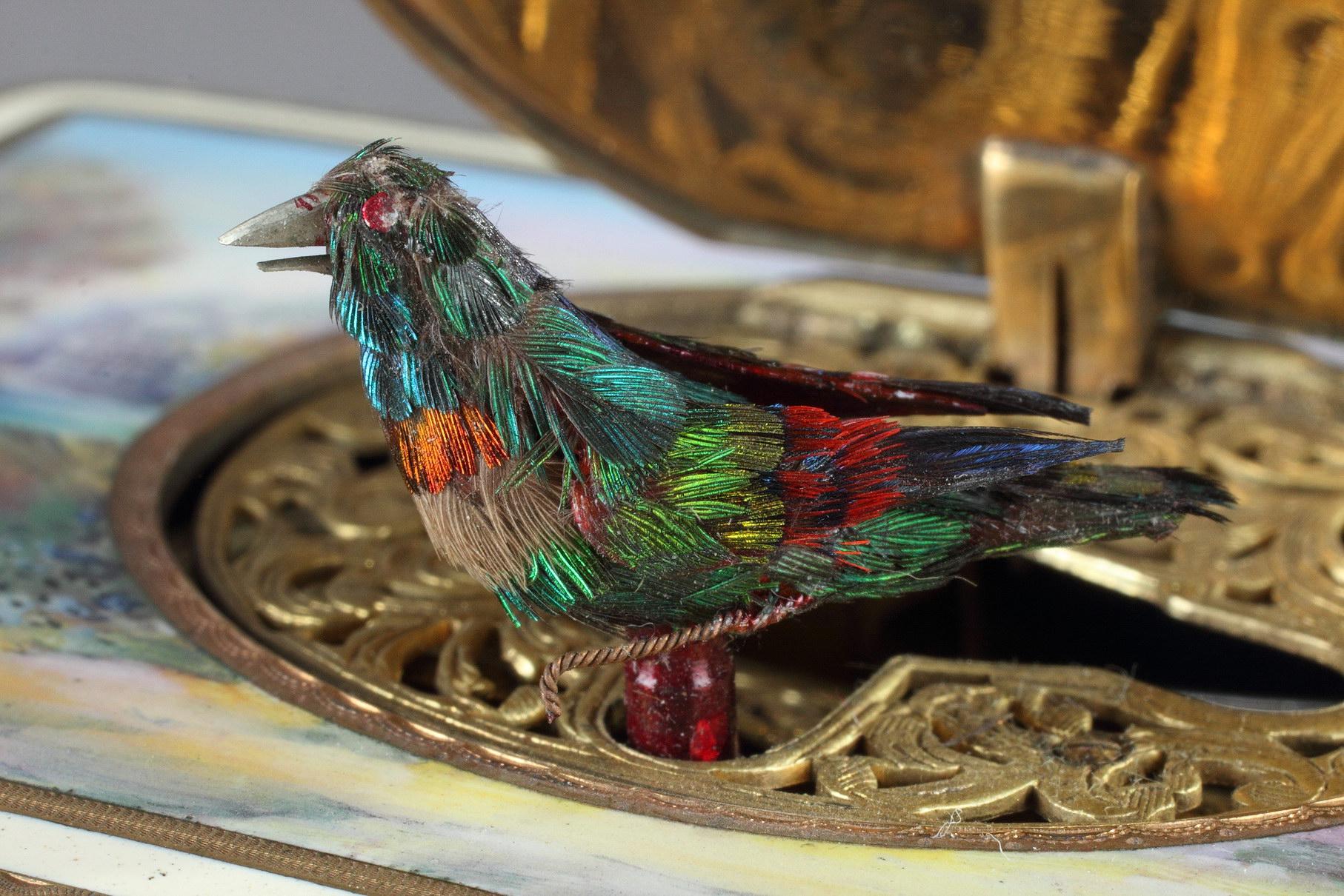 Antique Karl Griesbaum Singing Bird Box Automaton 5