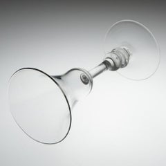 An Antique Light Baluster Wine Glass, c1740