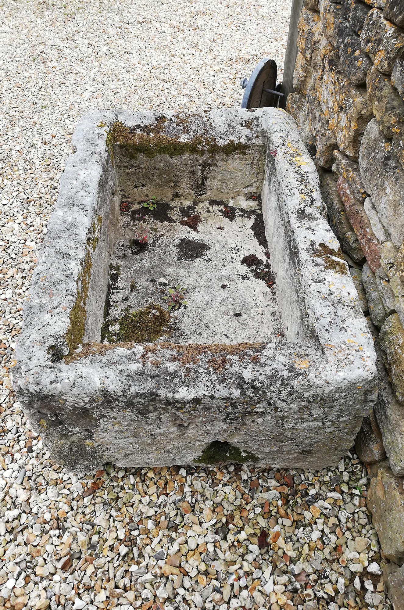 18th Century and Earlier Antique Limestone Trough