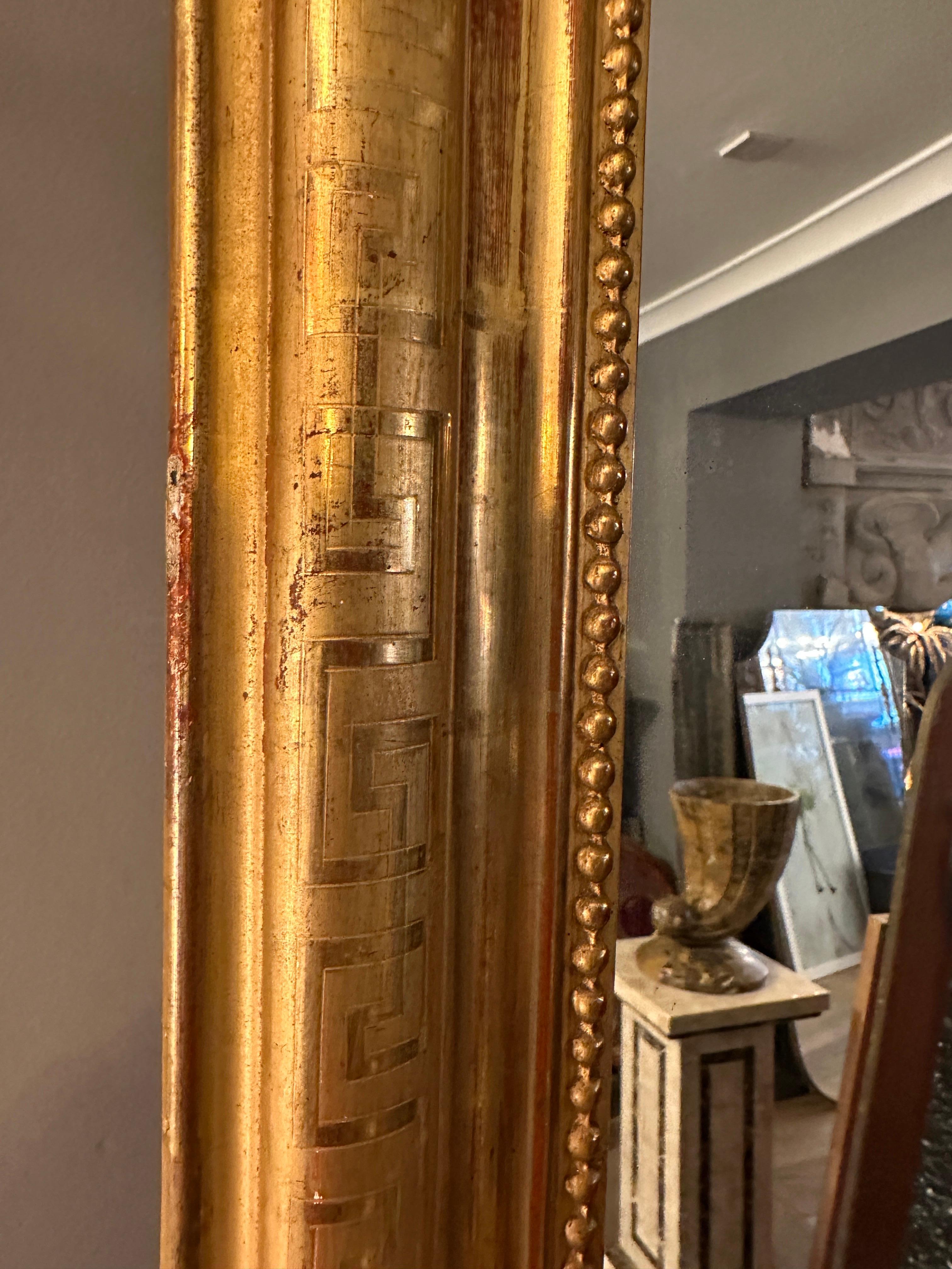 An Antique Louis Philippe  French Gold Gilt Mirror   6