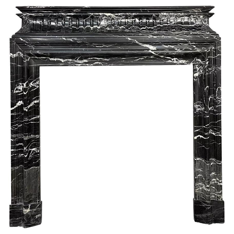 Antique Louis XIV Style Marble Fireplace Mantel For Sale