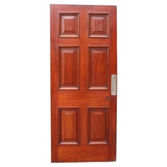 Antique Mahogany Six Panelled Door
