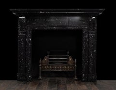 An antique mid 18th century Palladian style, Irish Kilkenny Fossil marble mantel