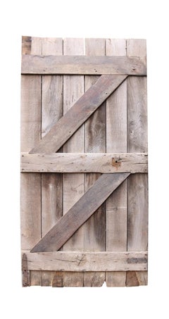 Antique Oak Rustic Farmhouse Plank Door