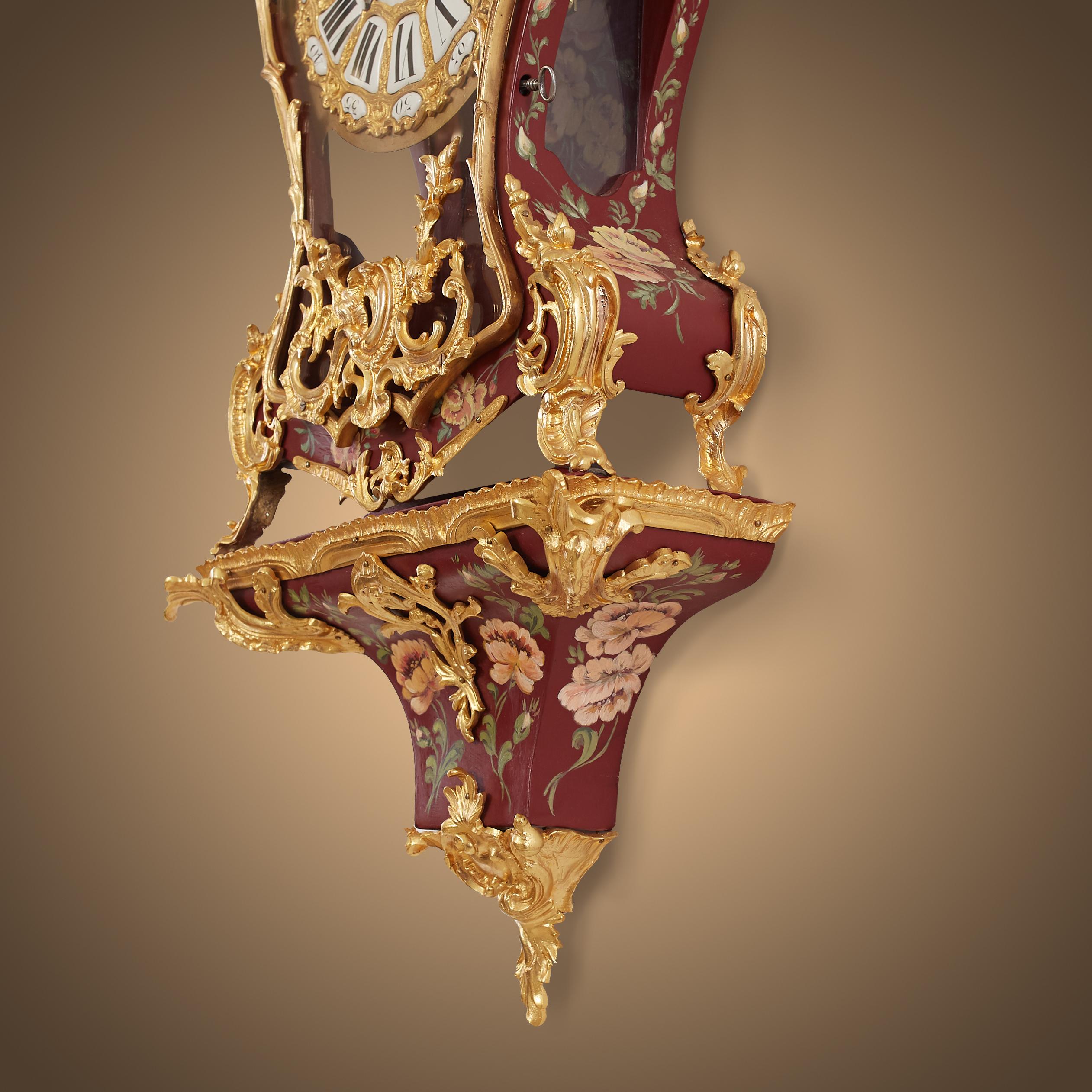 Antique Ormolu French Cartel Clock, Honoring Femininity in Art 6