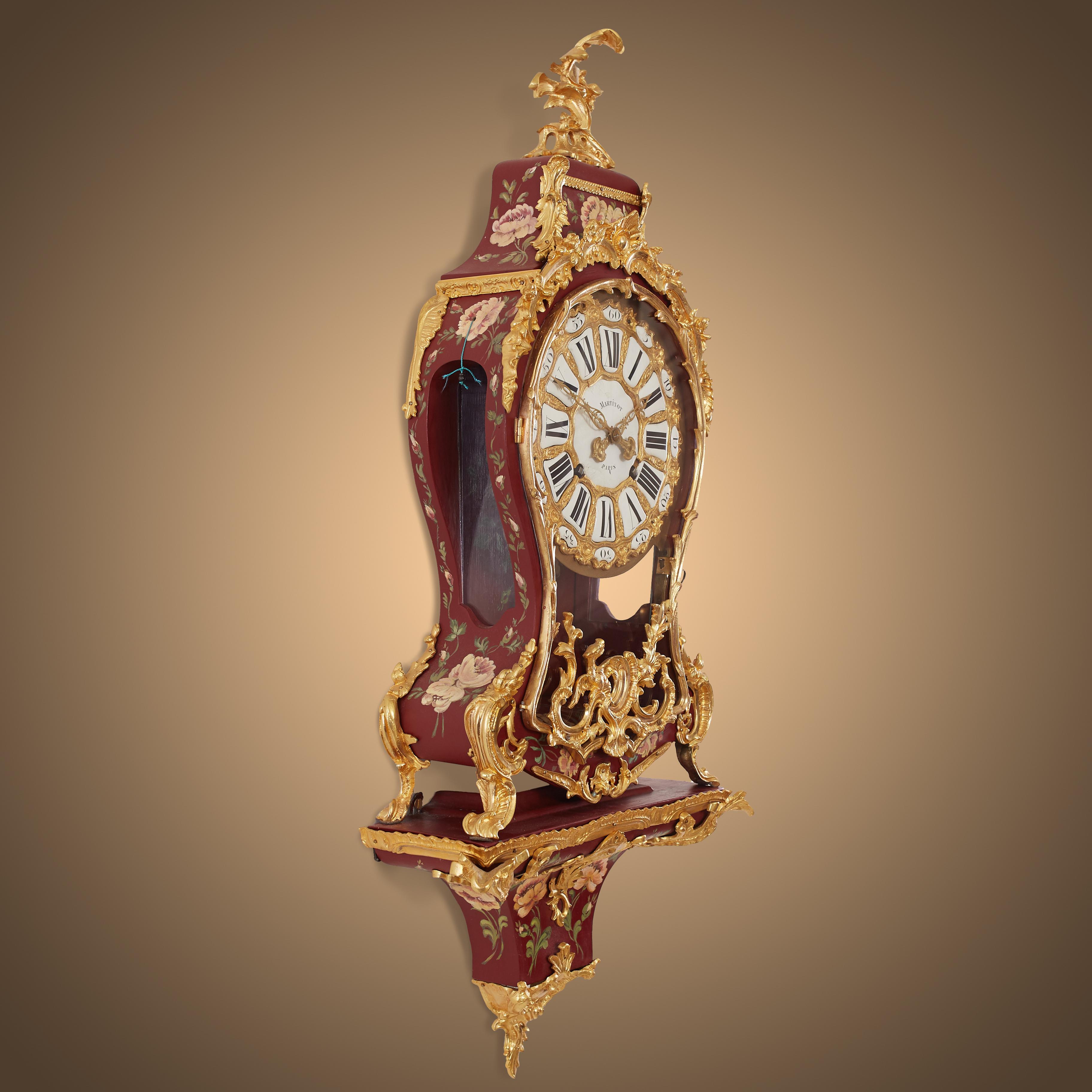 Antique Ormolu French Cartel Clock, Honoring Femininity in Art 1