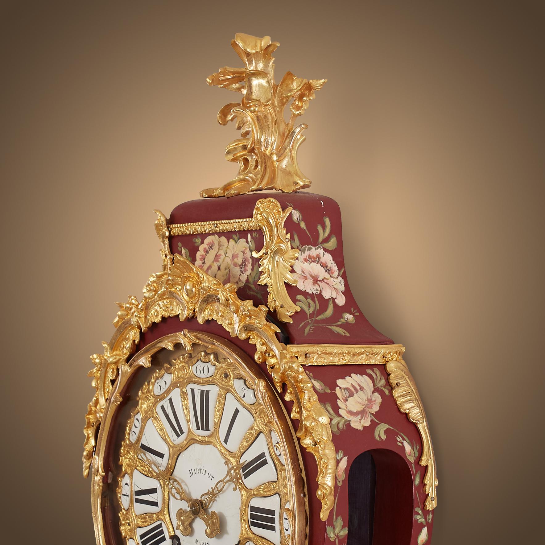 Antique Ormolu French Cartel Clock, Honoring Femininity in Art 5