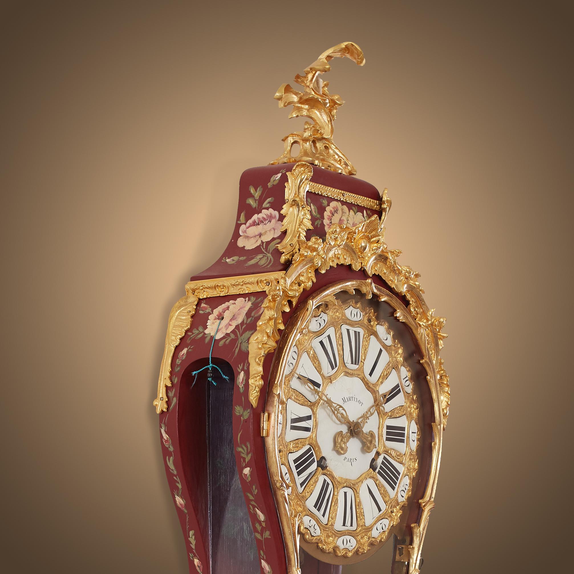 Antique Ormolu French Cartel Clock, Honoring Femininity in Art 2