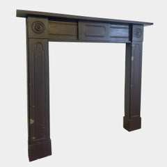 An Antique Regency Irish Bangor Slate Fireplace Mantel