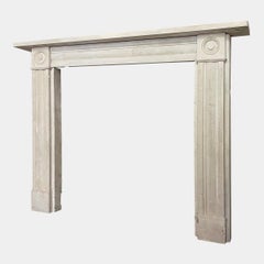 Antique Regency Portland Stone Fireplace Mantel