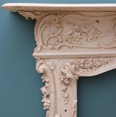 Antique Rococo Style Mantel