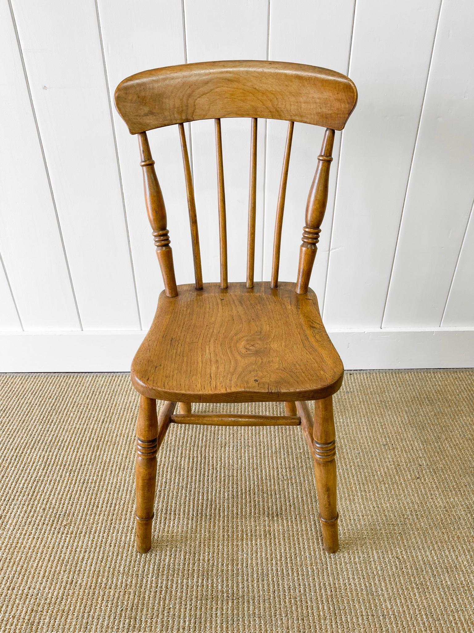 Ash An Antique Set of 4 Early 19th Century Stick Back Chairs For Sale