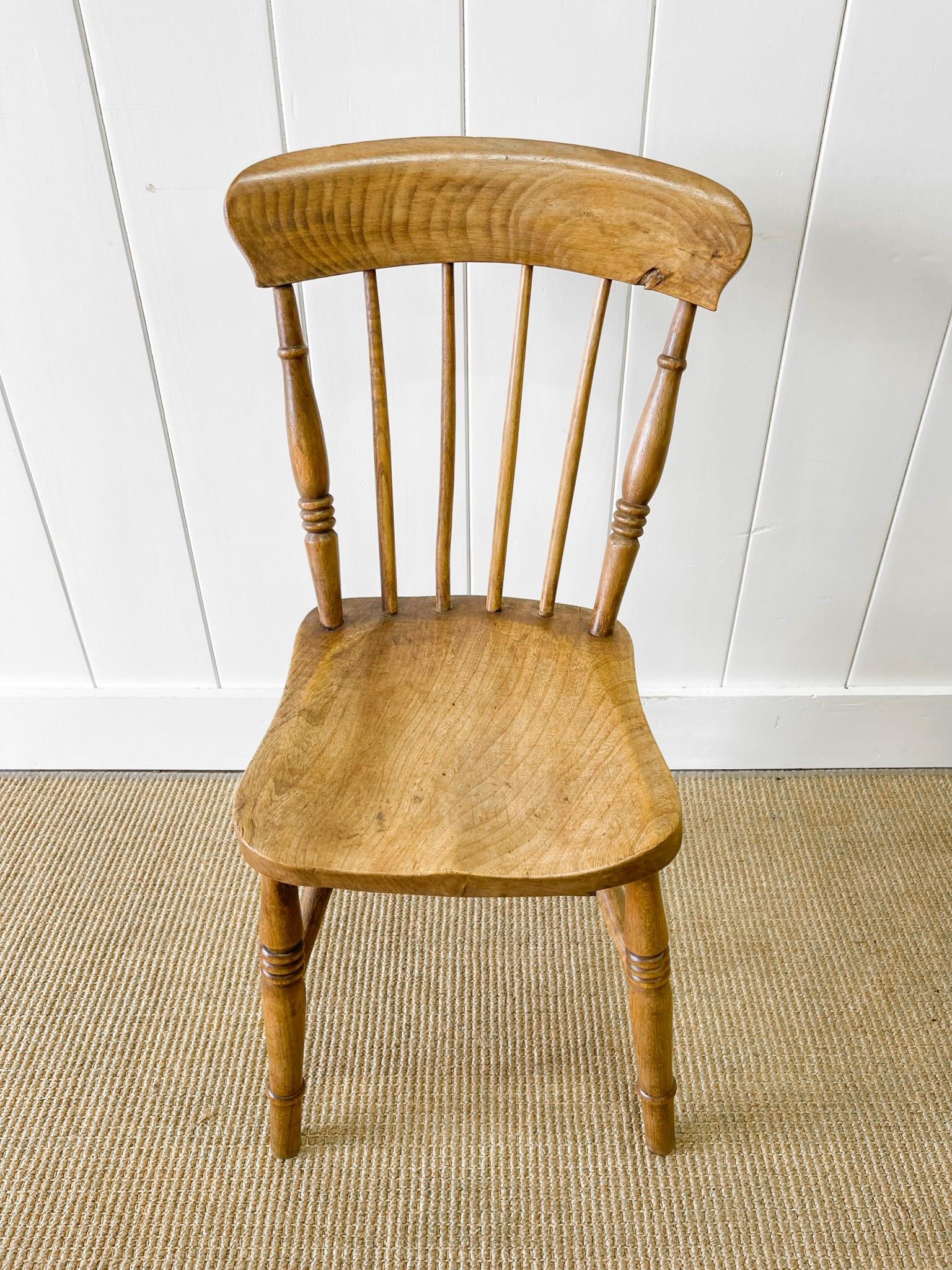 An Antique Set of 4 Early 19th Century Stick Back Chairs For Sale 2