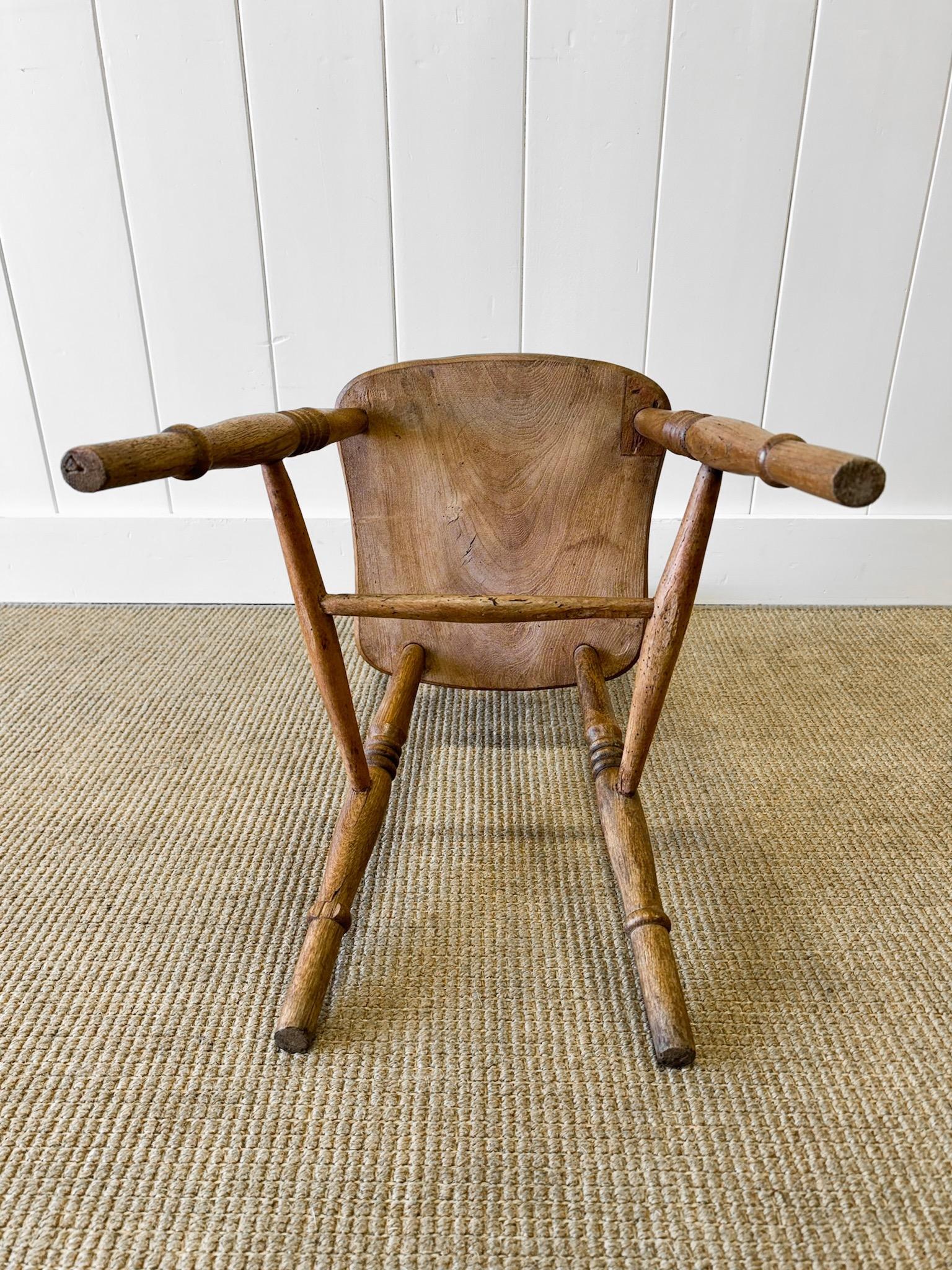 An Antique Set of 4 Spindle Back Chairs For Sale 9