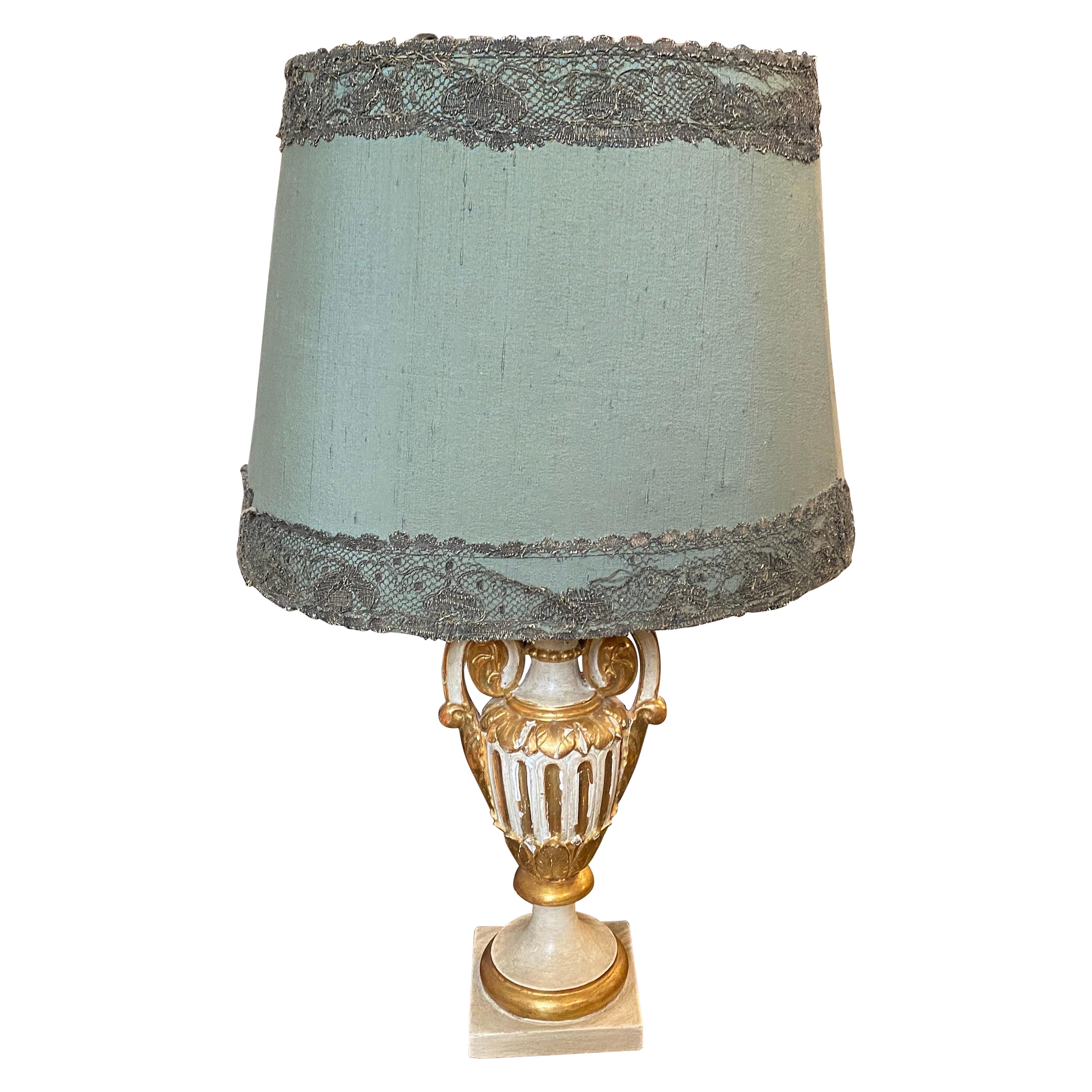 An Antique Sicilian Palm Holder Transformed in a  Table Lamp