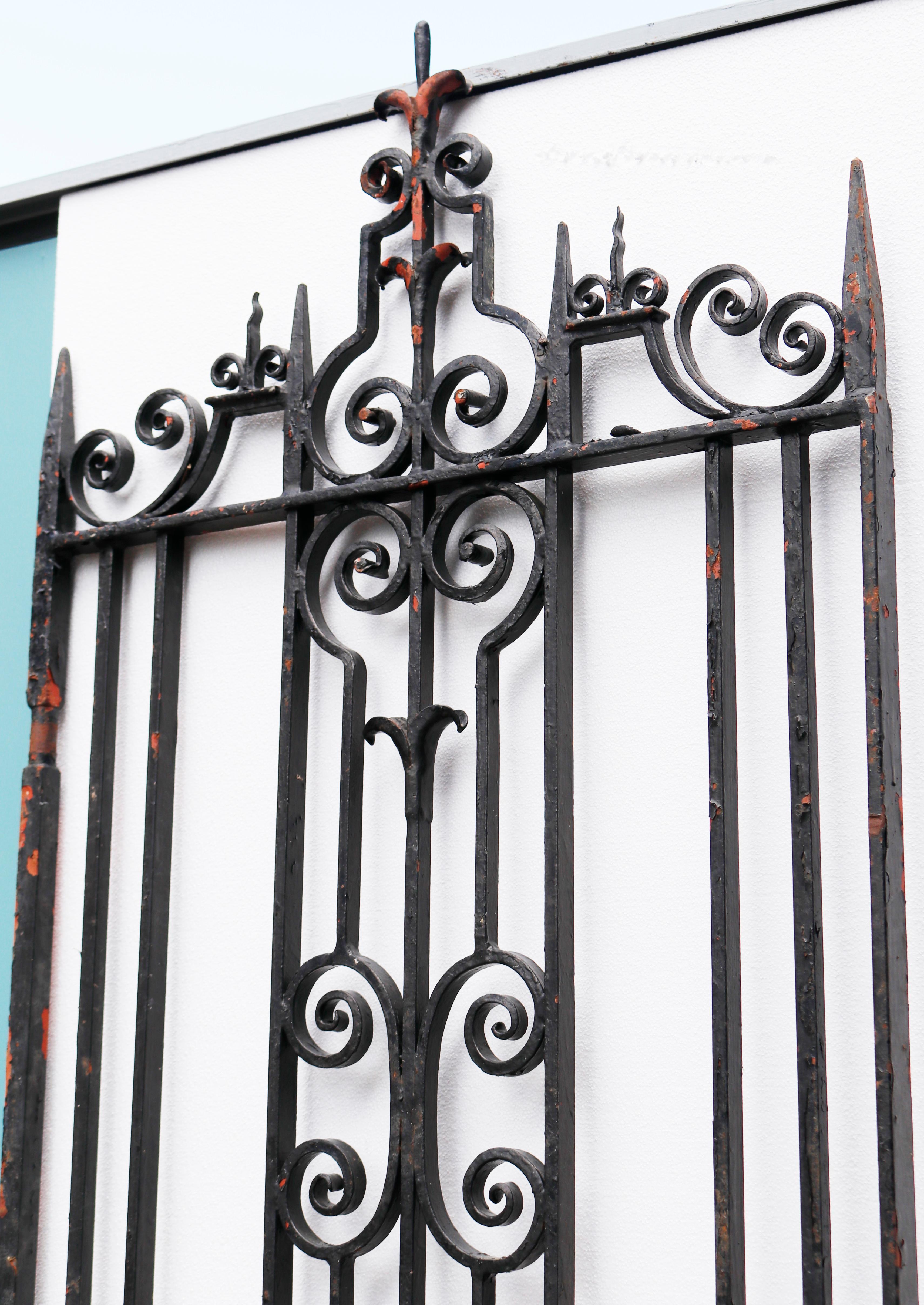 traditional iron side gates