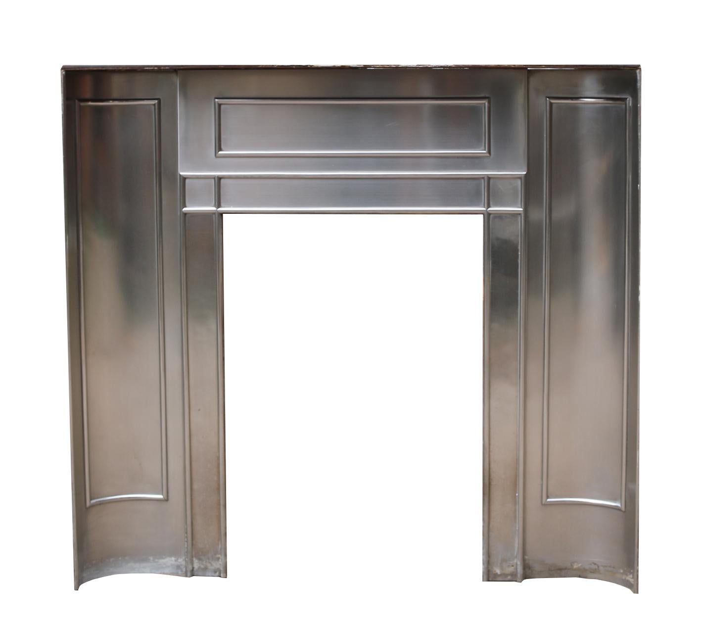 Antique Stainless Steel Fire Insert For Sale 1