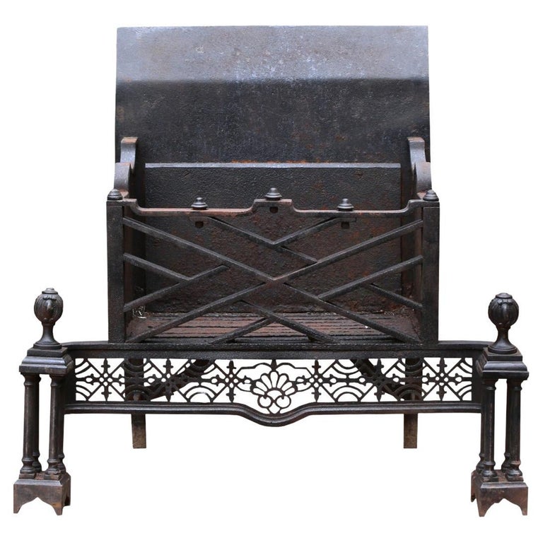 Antique Steel Fire Grate For Sale at 1stDibs