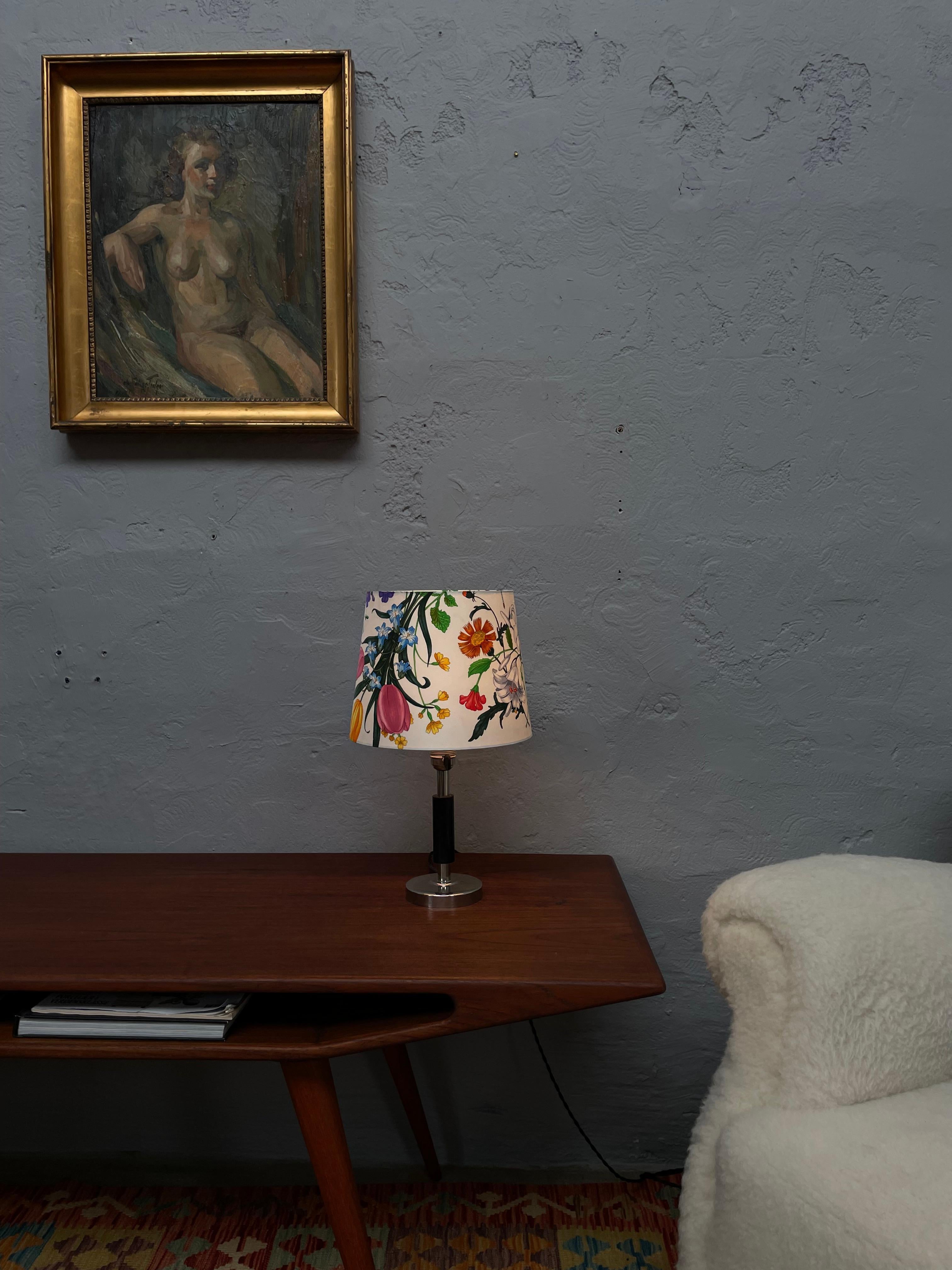 Hand-Crafted An Antique Swedish Art Deco Table Lamp For Sale
