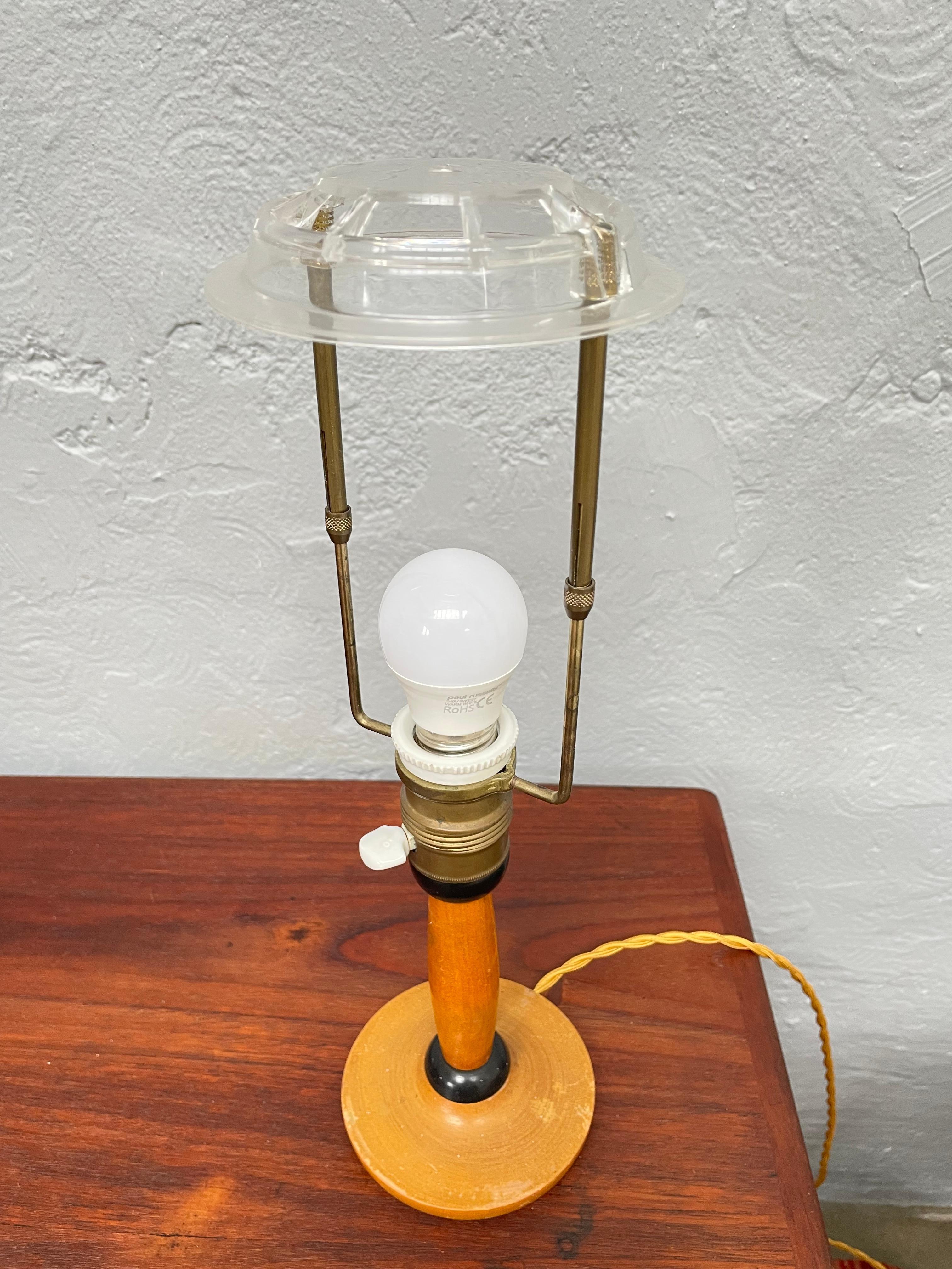 Antike schwedische Art-déco-Tischlampe, Art déco (Handgefertigt) im Angebot