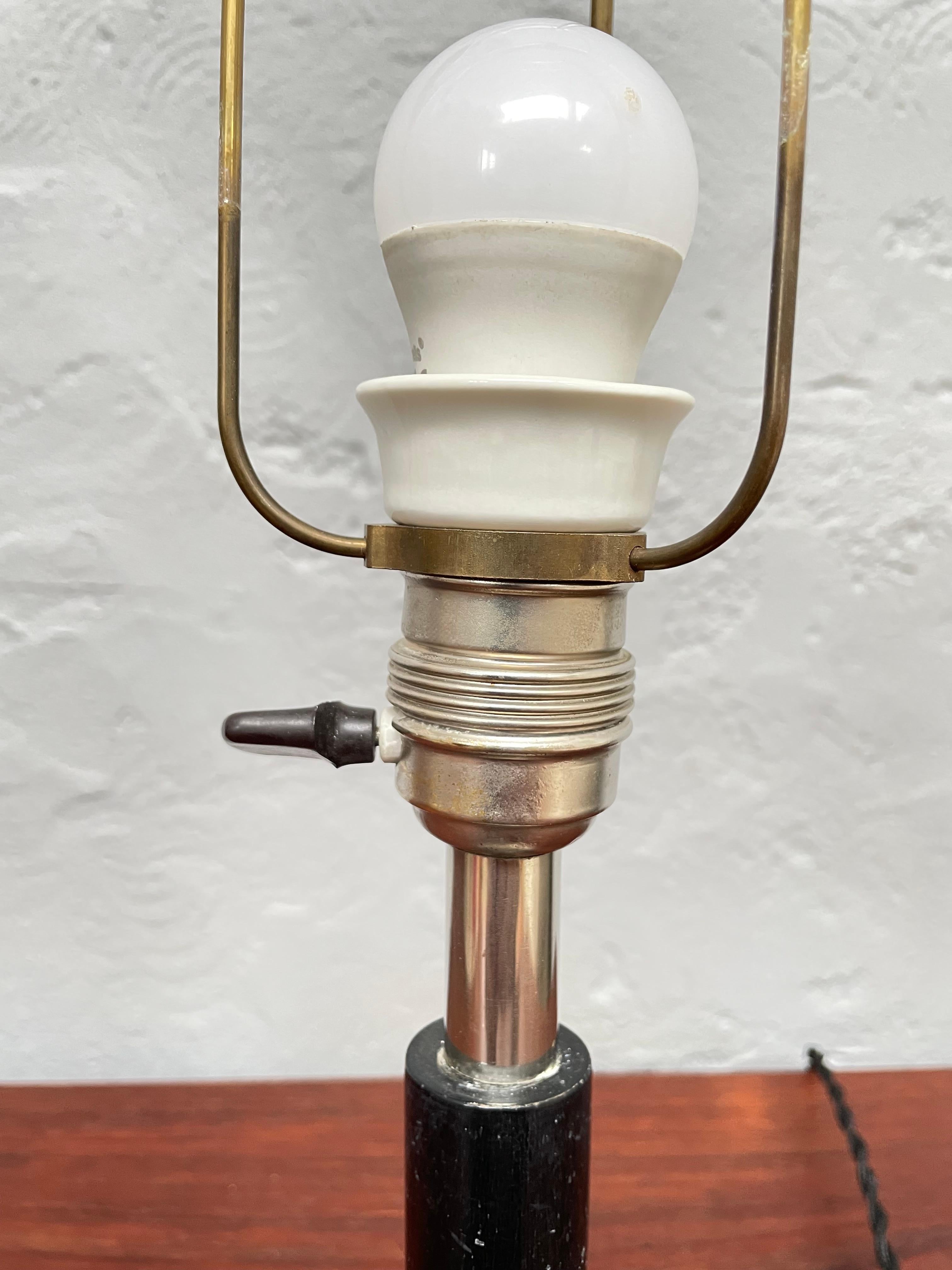 Brass An Antique Swedish Art Deco Table Lamp For Sale