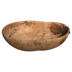 Antike schwedische Holzschale aus Holz