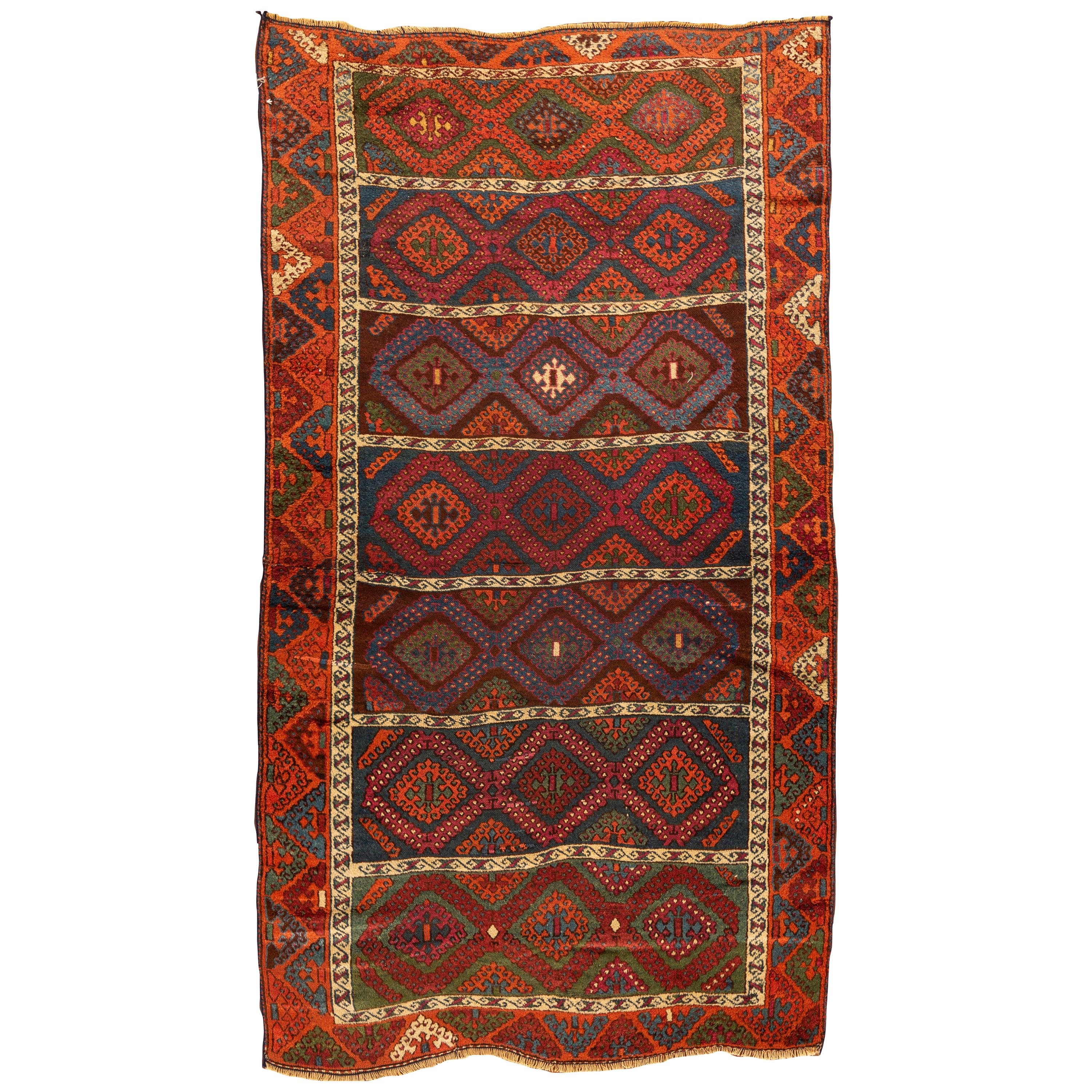 Antique Turkish Yoruk Rug, circa 1880 For Sale