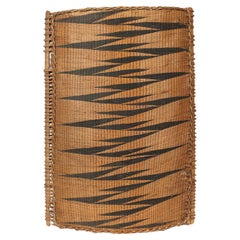 An antique Tutsi Basketry Woven Screen, Rwanda