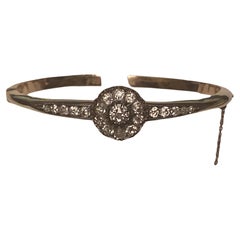 Bracelet victorien ancien en or et diamants taillés à l'ancienne Circa 1880