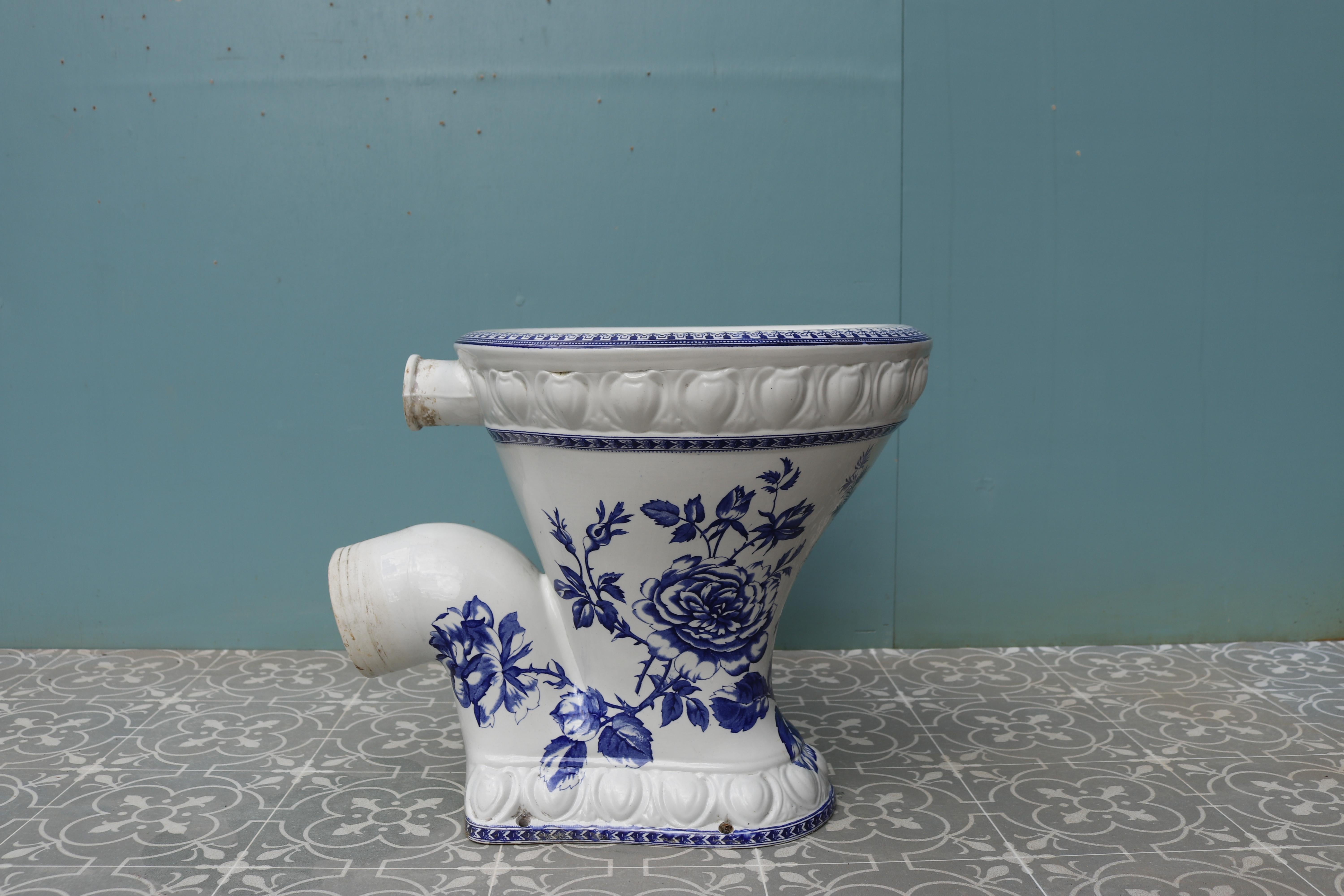 19th Century Antique Victorian Patterned Toilet ‘the City' For Sale