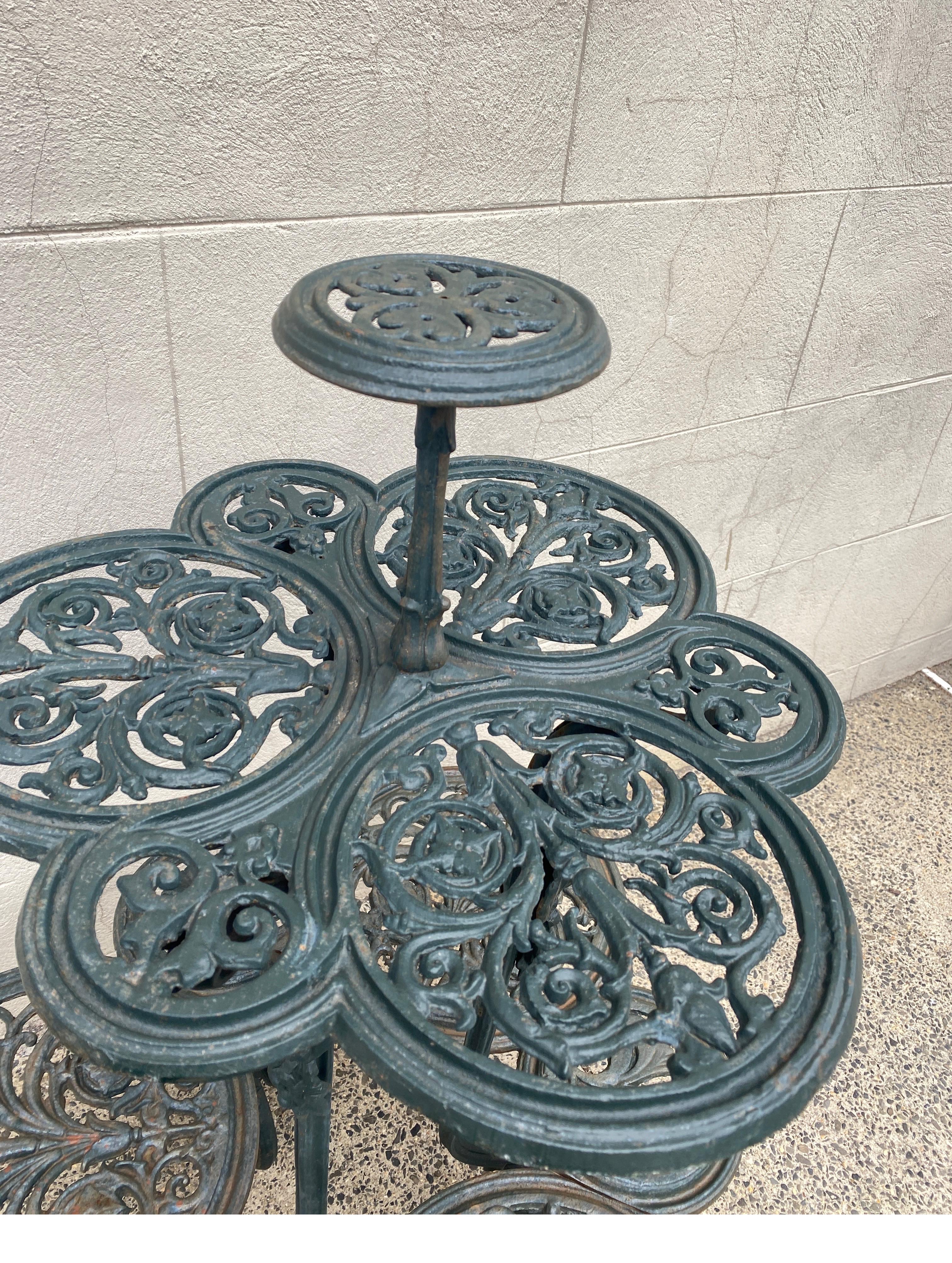 victorian cast iron plant stand