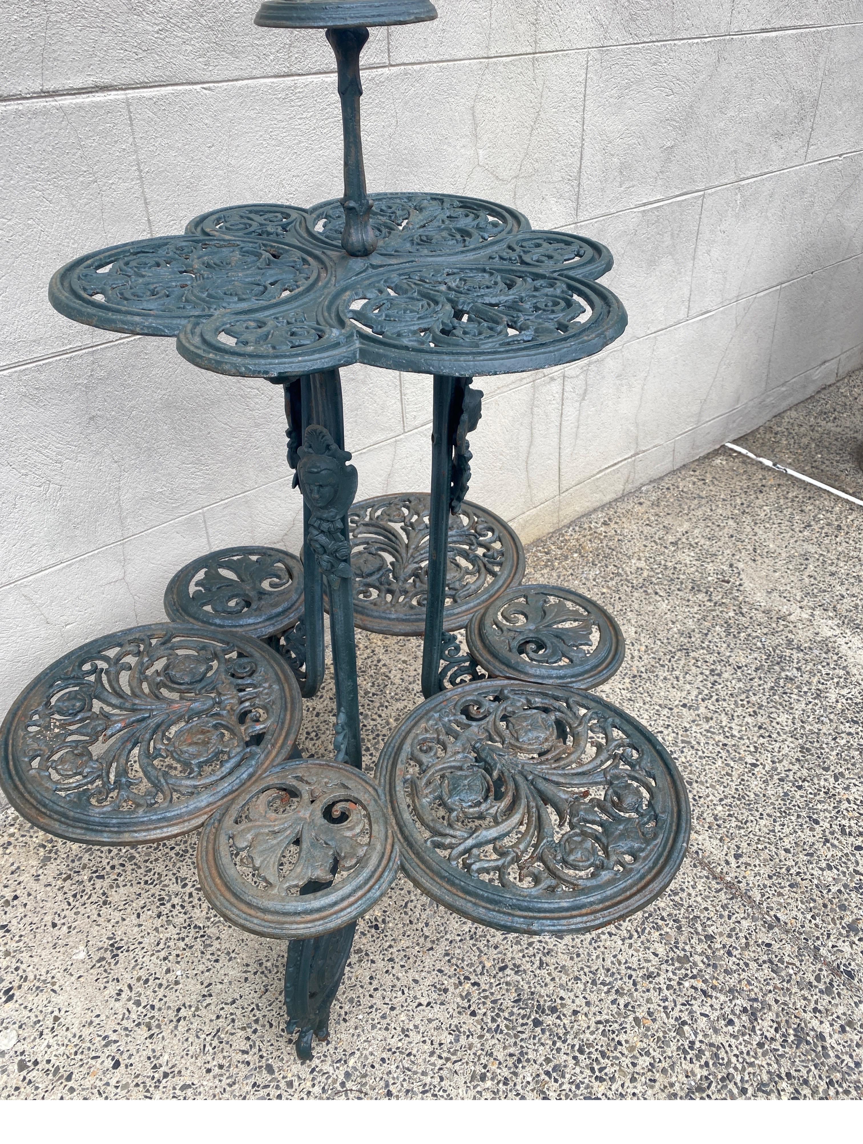 victorian iron plant stand