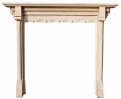 Antique Victorian Pine Fire Surround