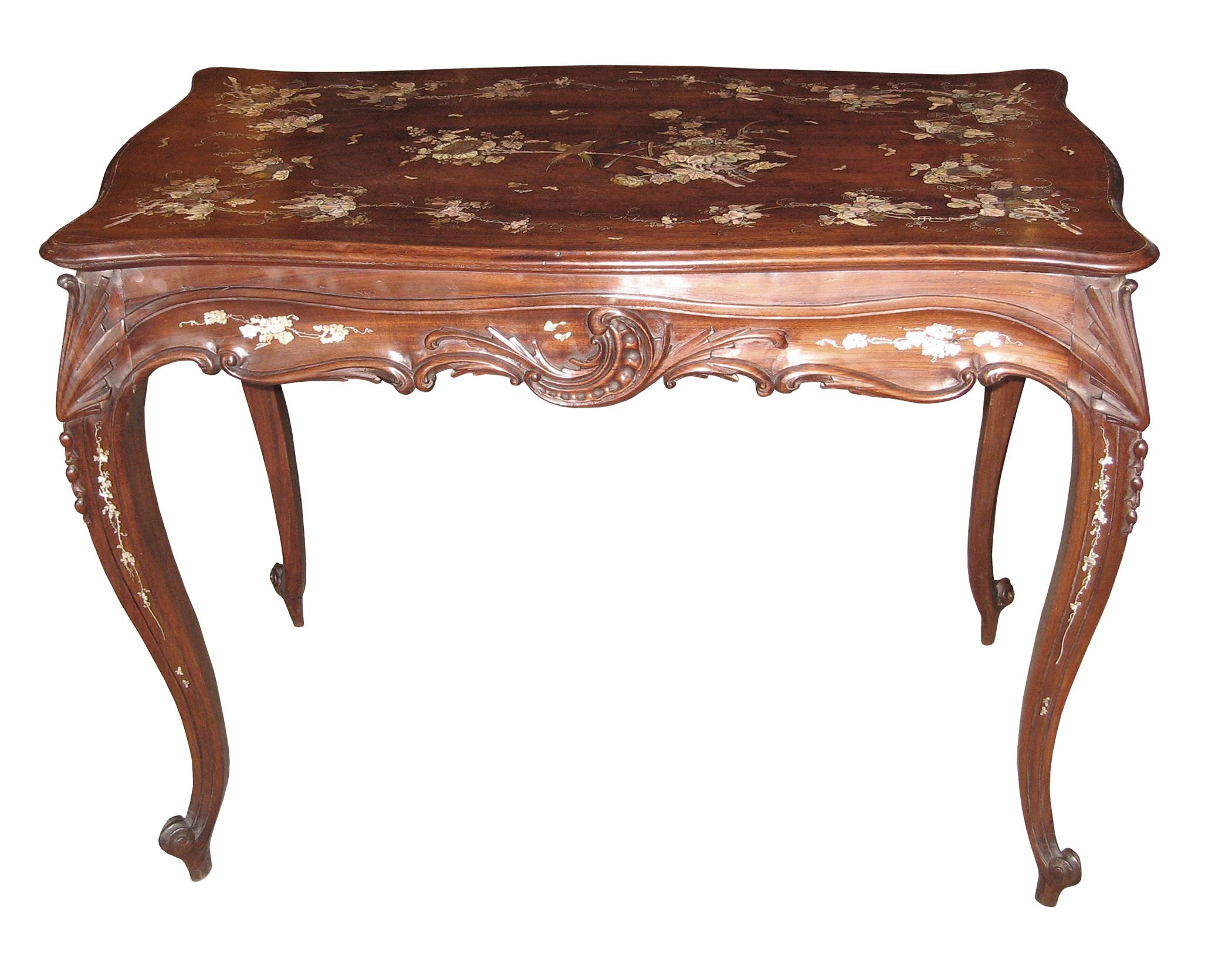 Wood An Antique Vietnamese Rosewood Reception Table