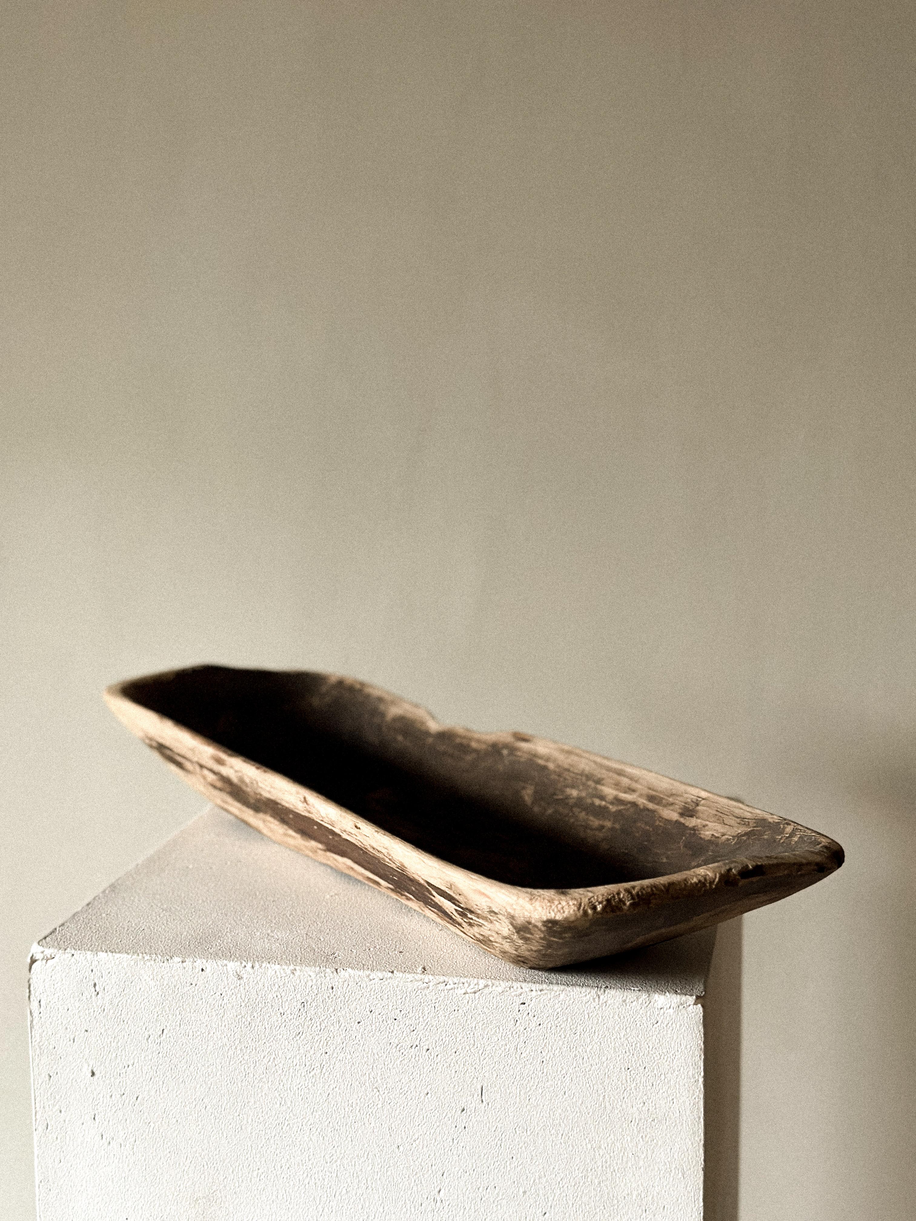Romantic An Antique Wabi Sabi Wooden Tray, Scandinavia c. 1800s For Sale