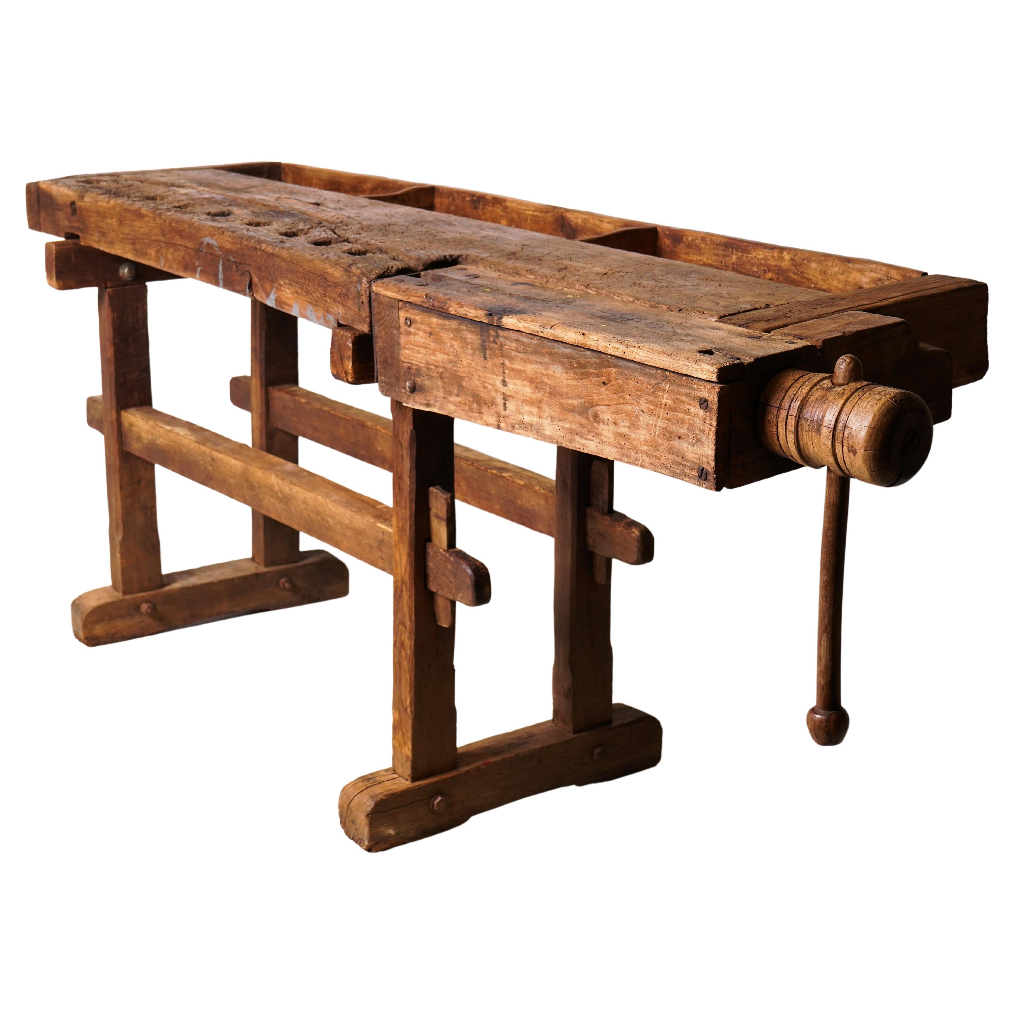 Antique Work Bench at 1stDibs | antique workbench, antique wooden work bench,  vintage workbench