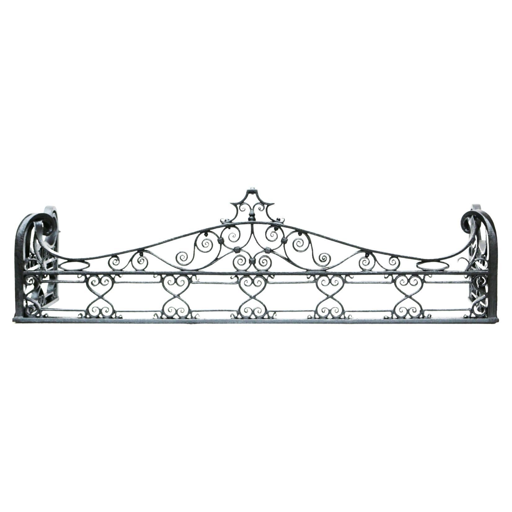 Antique Wrought Iron Fireplace Surround For Sale