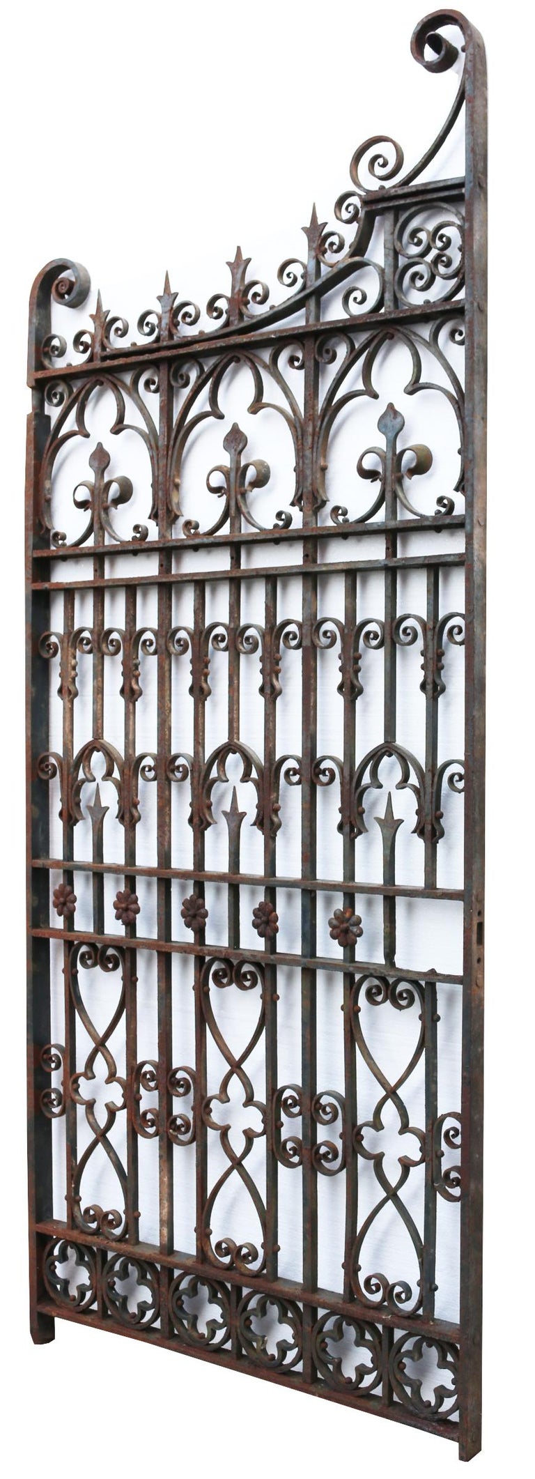 antique iron garden gate