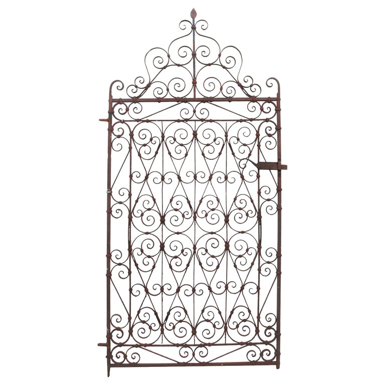 antique iron garden gate